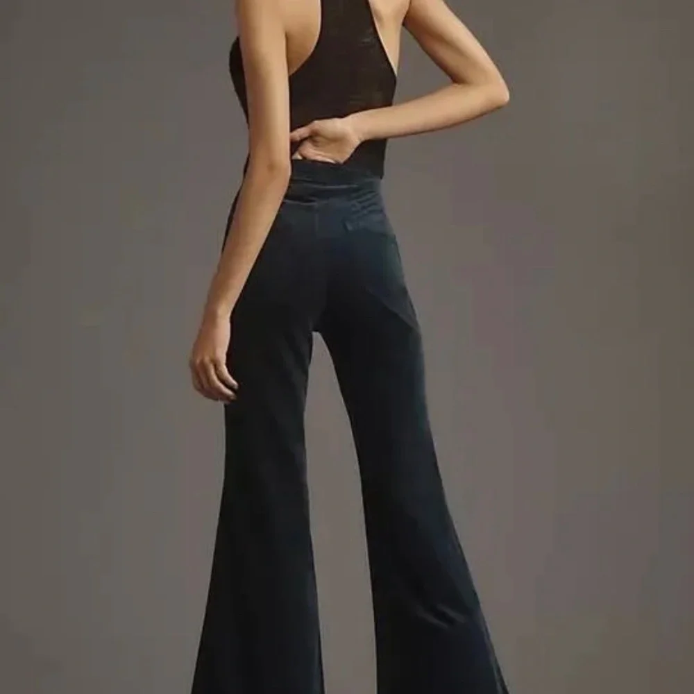 Anthropologie Pilcro Velvet mid rise retro flare jeans - Picture 2 of 2